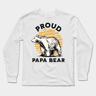 Proud Papa Bear Lover Long Sleeve T-Shirt